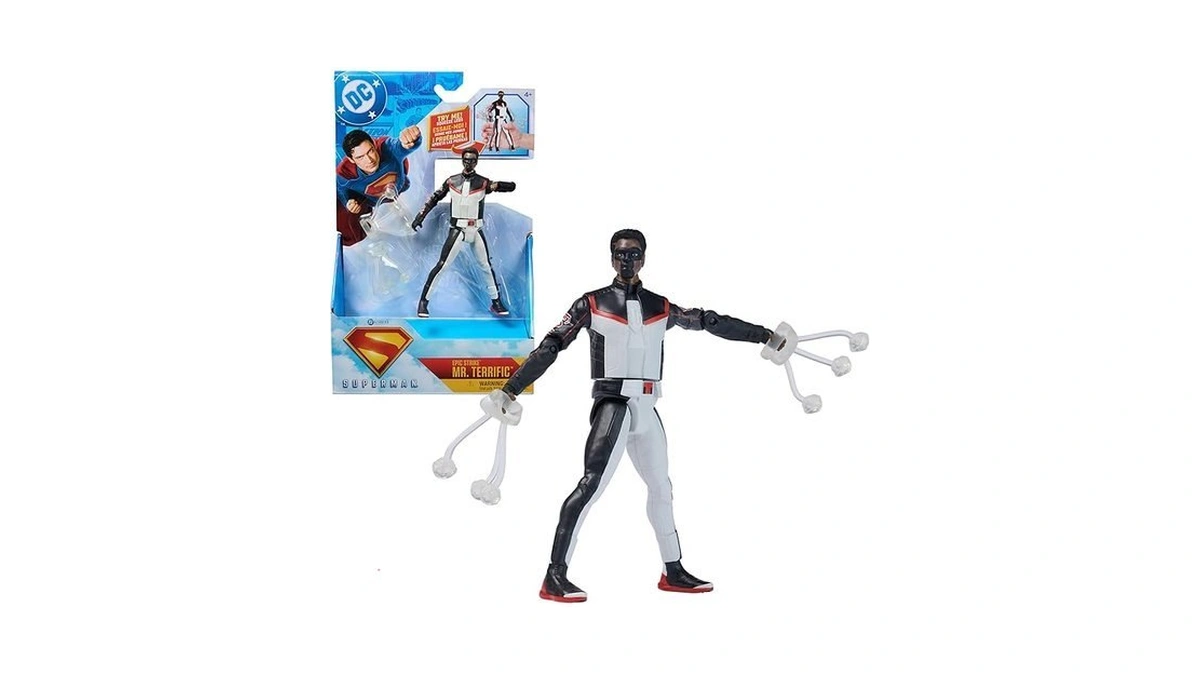 Dc Comics, Superman, Mr. Terrific, Epic Strike Action Figure, 6-inch