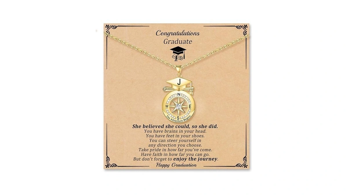 Sistble Graduation Gifts, Graduation Necklace Class Of 2026 Gifts Gold