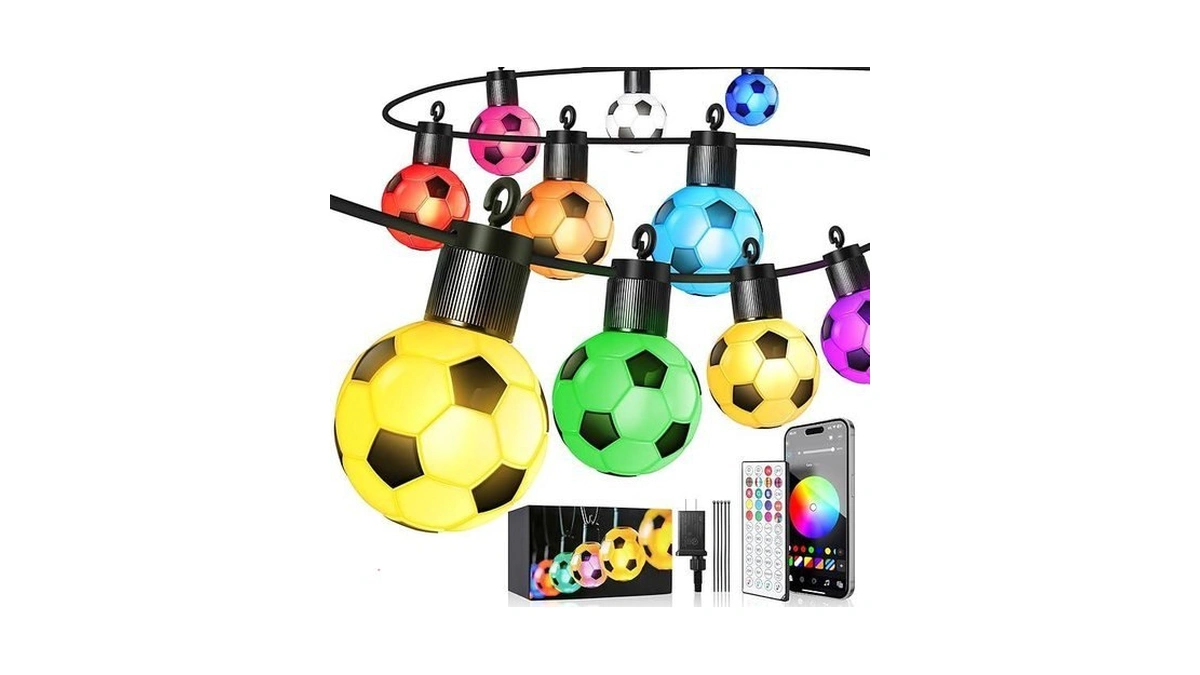 Rainbowshow World Cup 2026 Smart Outdoor String Lights - 50ft