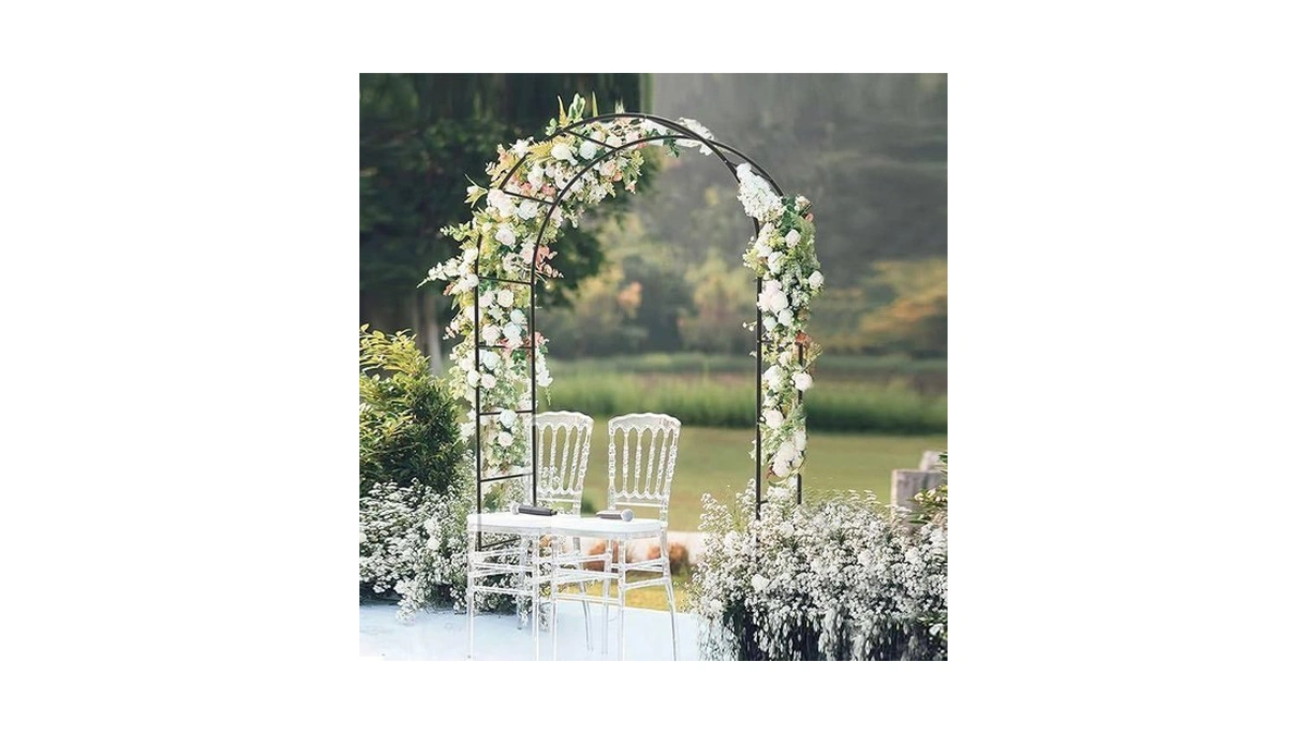 Trellume Garden Arch Trellis For Climbing Plants Outdoor - Height: