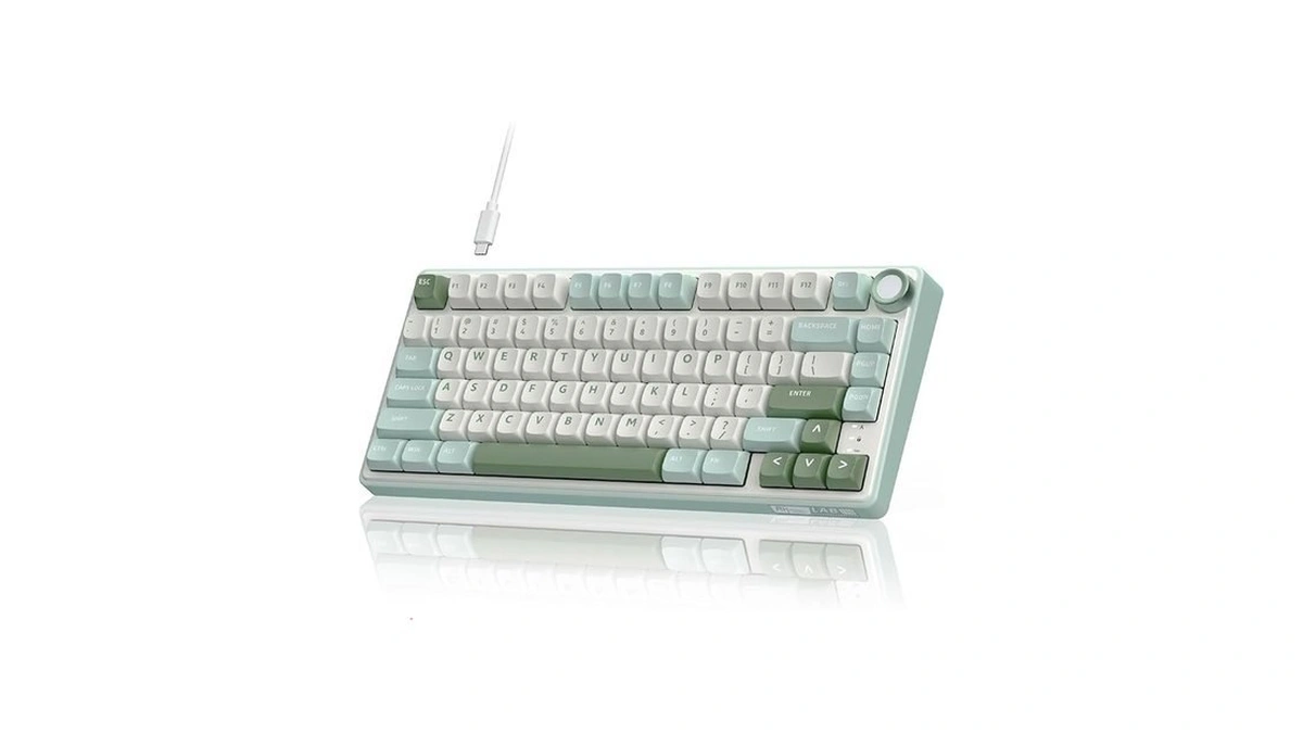 Rk Royal Kludge R75 Mechanical Keyboard Wired With Volume Knob,