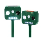 Solar Ultrasonic Animal Repellent Outdoor, 4 Pack Cat Squirrel Raccoon