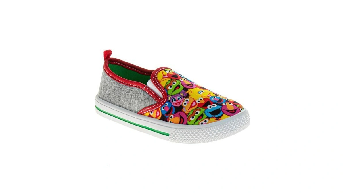 Josmo Sesame Street Kids Sneakers Colorful Fun Character Easy-on Shoes