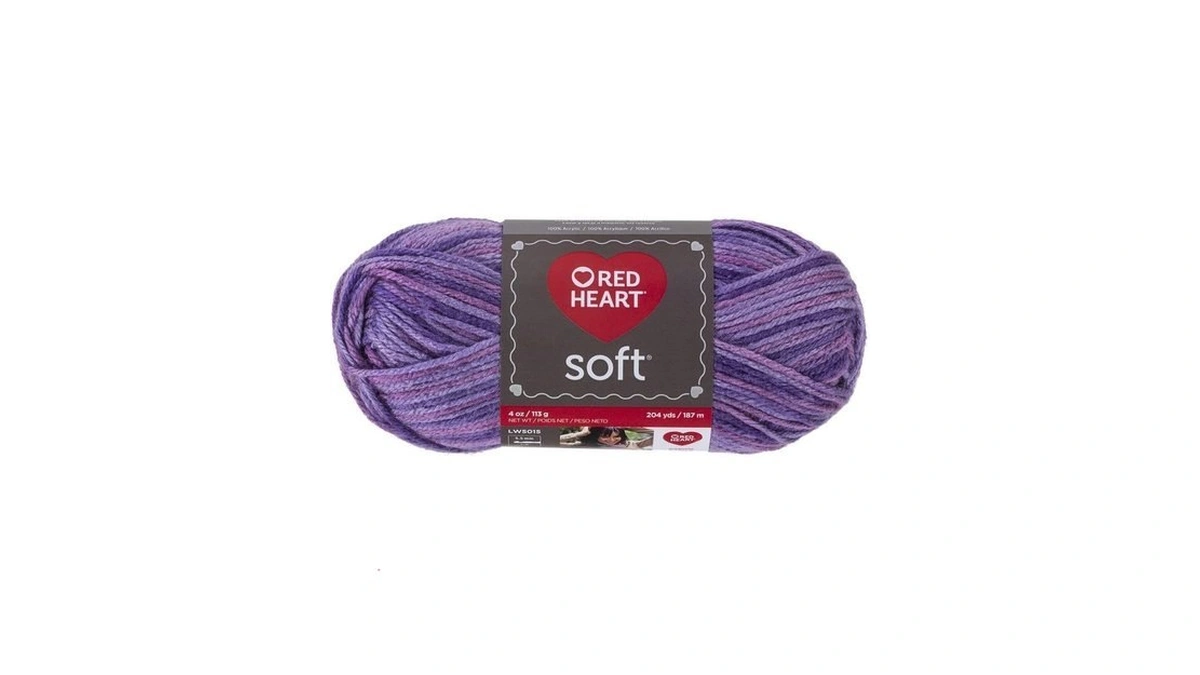 Red Heart Soft Yarn, Plummy