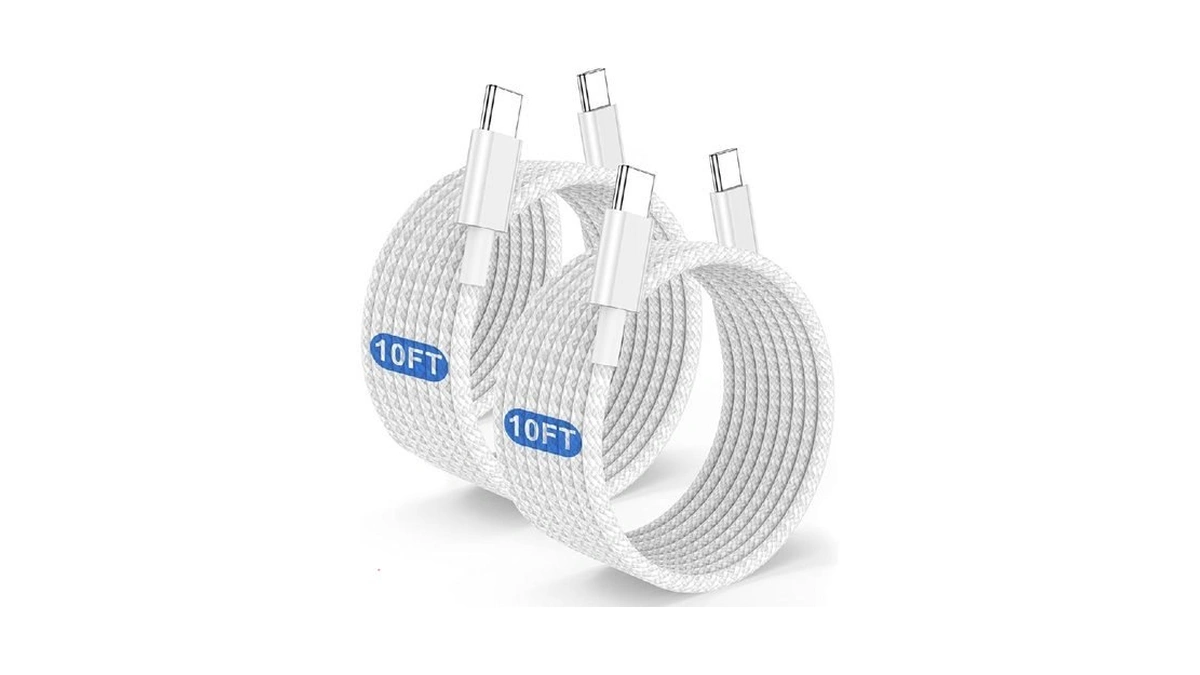 Long Usb C To C Fast Charging Cable 10ft, 60w