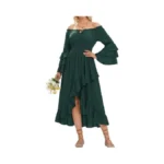 Scarlet Darkness Renaissance Dress Women Medieval Off Shoulder Peasant Flowy