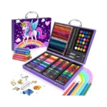 Homicozy Art Supplies Kit For Kids Ages 4-12,unicorn Art Case