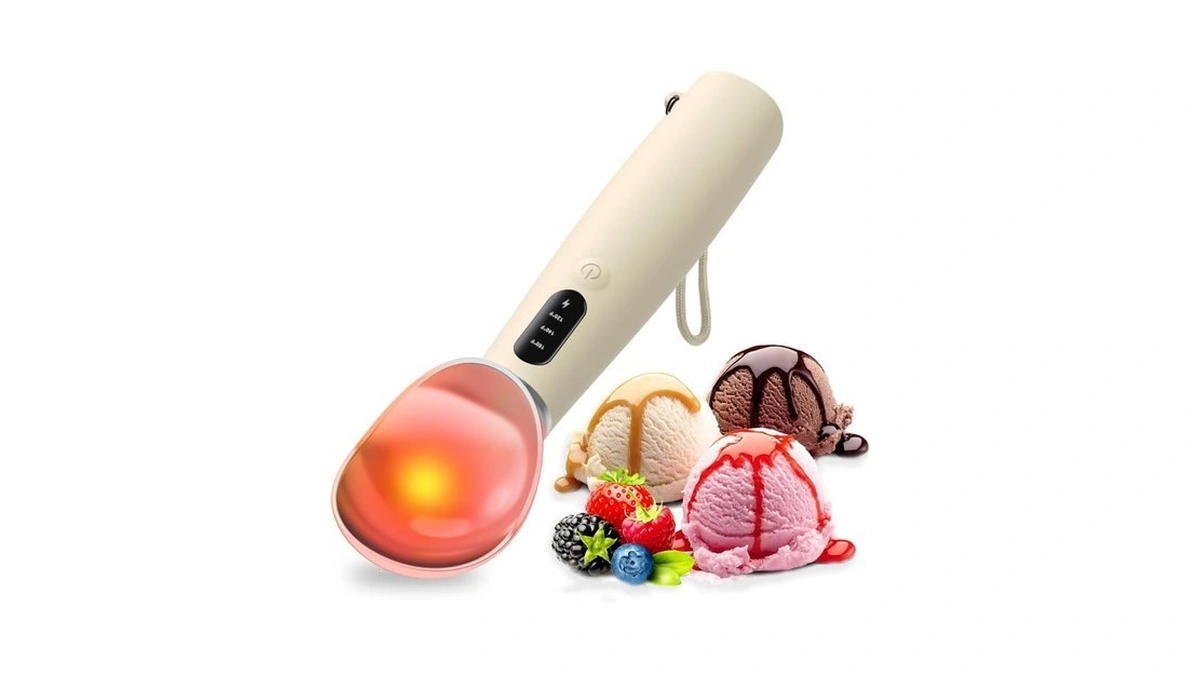 Heated Ice Cream Scoop Rechargeable, Ip67 Waterproof Electric Warming Ice