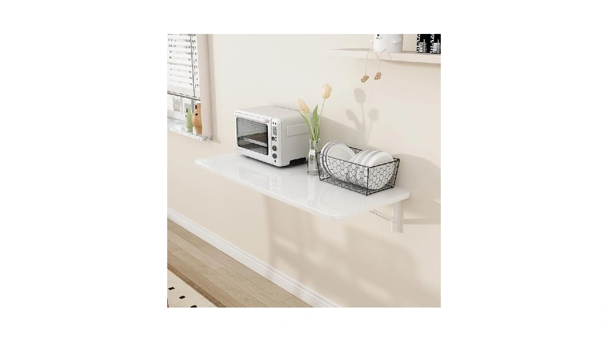 Yjzxxlsh Wall Mounted Laundry Room Folding Table，fold Down Desk For