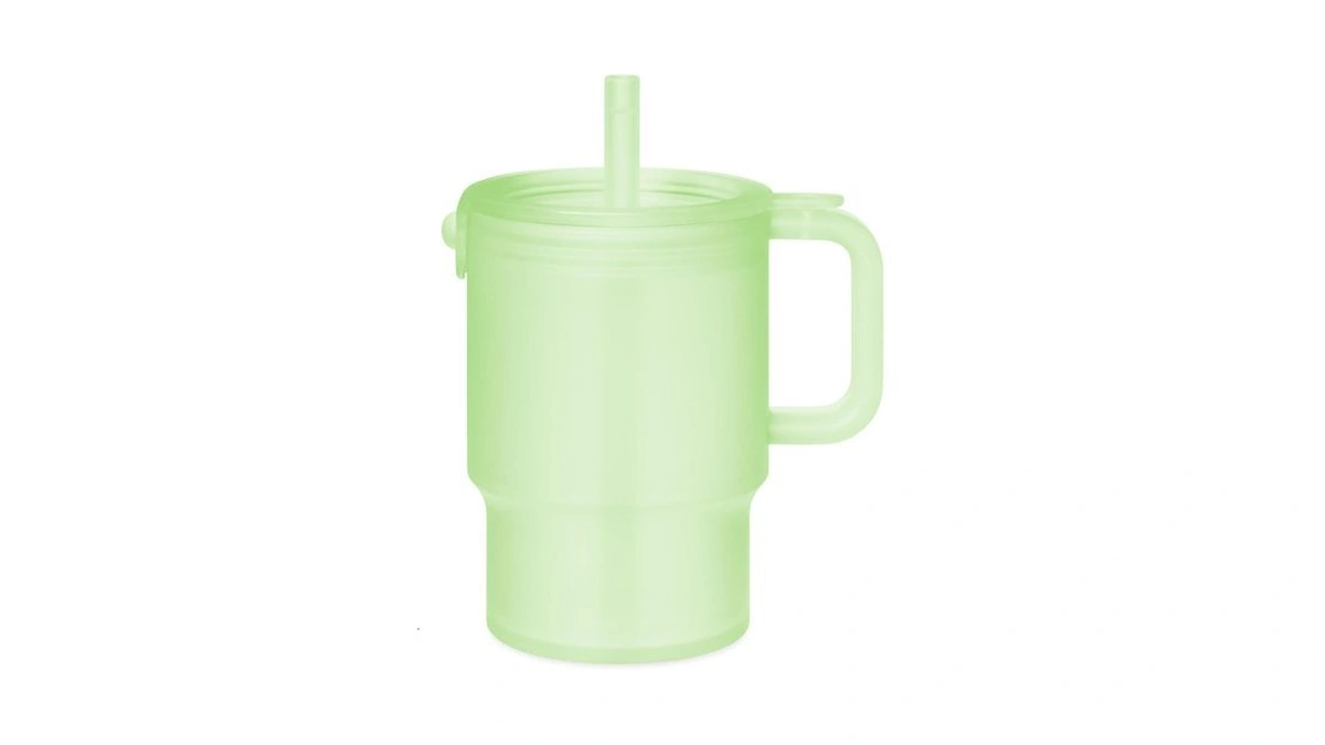 Olababy Clear Sense Silicone Tumbler With Handle & Straw 11