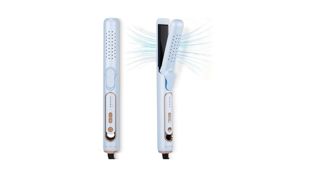 Hair Straightener And Curler, Flat Iron And Airflow Curling Iron