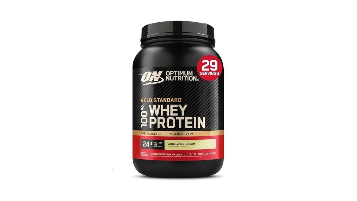 Optimum Nutrition Gold Standard 100% Whey Protein Powder, Vanilla Ice