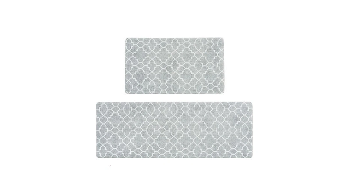 Freshmint Kitchen Mat Set Of 2, Anti-fatigue Cushioned Kitchen Mats
