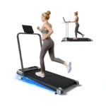 Walking Pad Treadmill With Handle Bar And Adjustable Incline, Compact