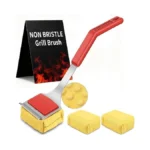 Flysh Grill Brush Bristle Free, Grill Cleaning Brush With Scraper