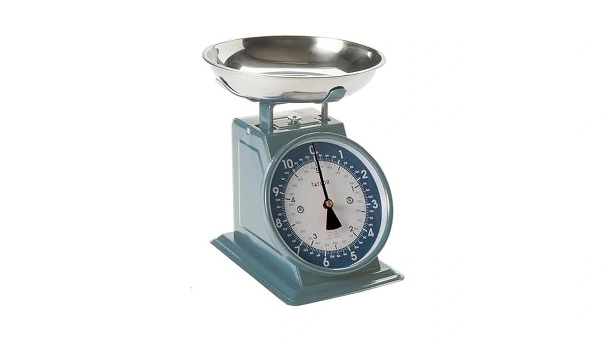 Taylor Mechanical Kitchen Weighing Food Scale With Bowl, Weighs Up