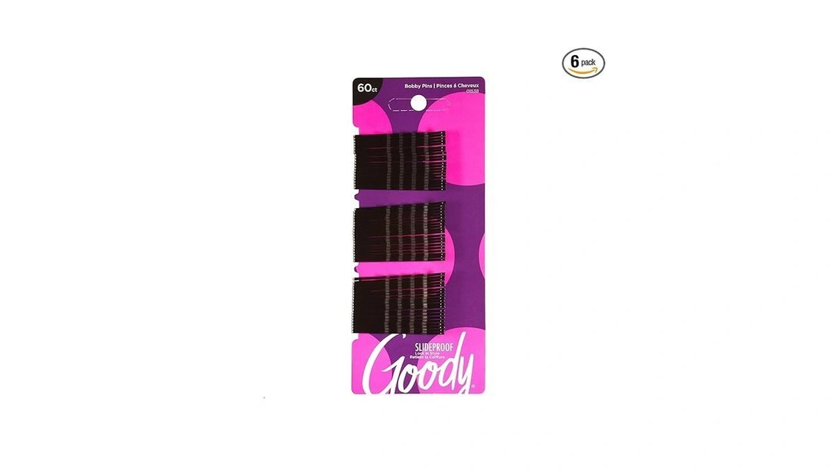 Goody Styling Essentials Bobby Pins, Black, 2 Inches, 60 Count