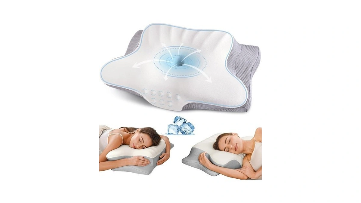 Ylekto Cervical Neck Pillow For Pain Relief - Contour Memory