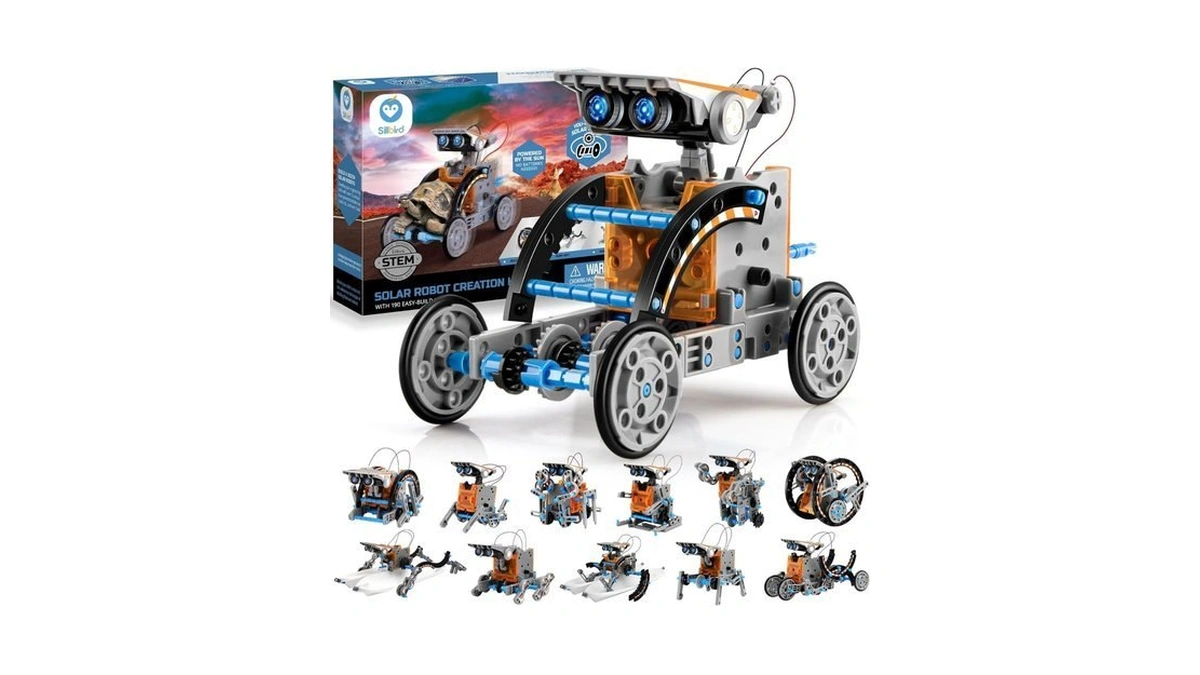 Sillbird 12-in-1 Solar Robot Building Kit Stem Gift For Boys