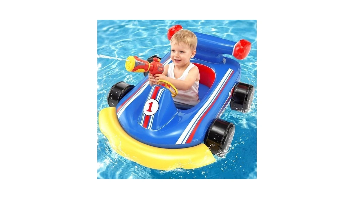 Lehoo Castle Kids Pool Floats With Water Gun, Pool Toys