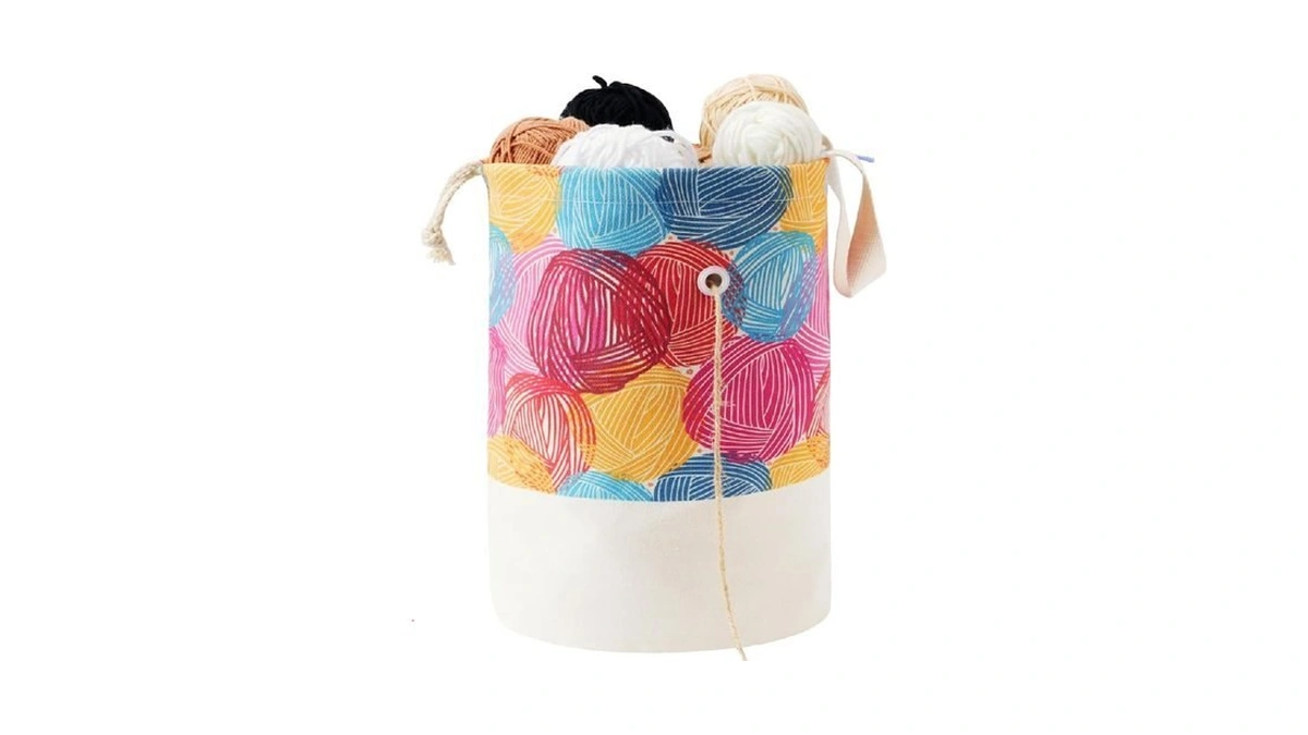 Yawiko Yarn Bag, Multi-functional Crochet Bag Organizer, Canvas Yarn Storage