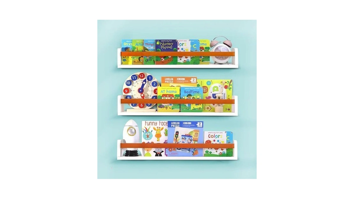 Lizgaho Floating Wall Nursery Book Shelves For Bedrooms Kids 24