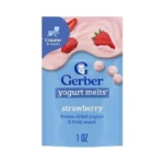 Gerber Stage 3 Baby Food Snacks, Strawberry Yogurt Melts, Freeze