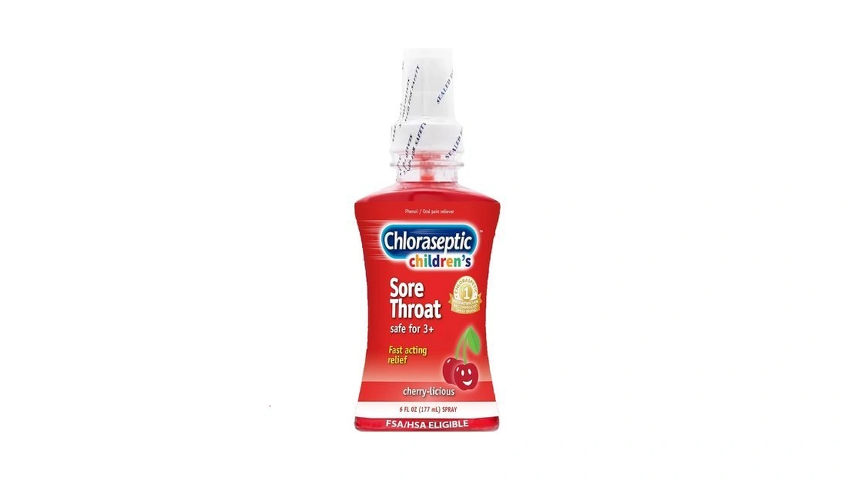 Chloraseptic Children's Sugar-free Sore Throat Spray, Cherry-licious, Soothes Throat Pain