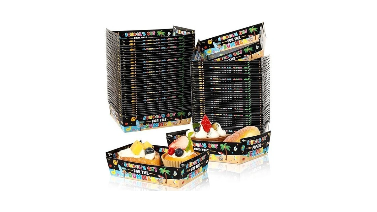 50 Pcs Schools Out For Summer Party Food Boxes End