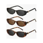Ymrfw Retro Oval Cat Eye Sunglasses For Women Trendy Narrow