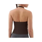 K-swiss Halter Crop Tops For Women - Open Back Padded