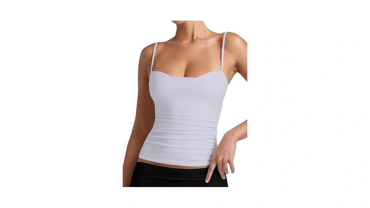 Pinkmstyle Womens Sleeveless Camisole Tank Tops Spaghetti Strap Backless Cami