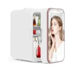 Ylfu Mini Fridge For Bedroom, 6l Skincare Fridge With Led