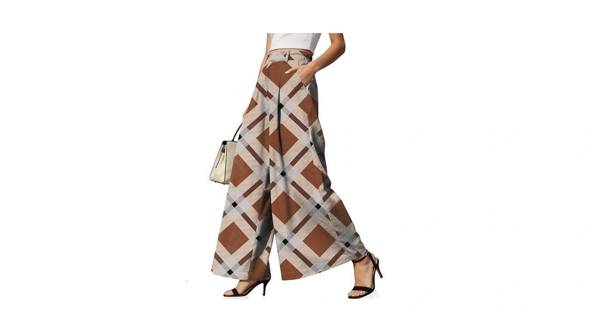 Tarse Women's Linen Pants Pleated Wide Leg Palazzo Trousers 2026