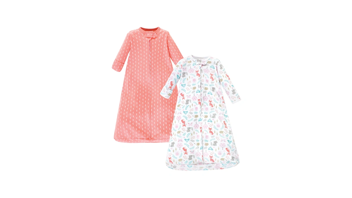 Hudson Baby Unisex Baby Cotton Long-sleeve Wearable Sleeping Bag, Sack,