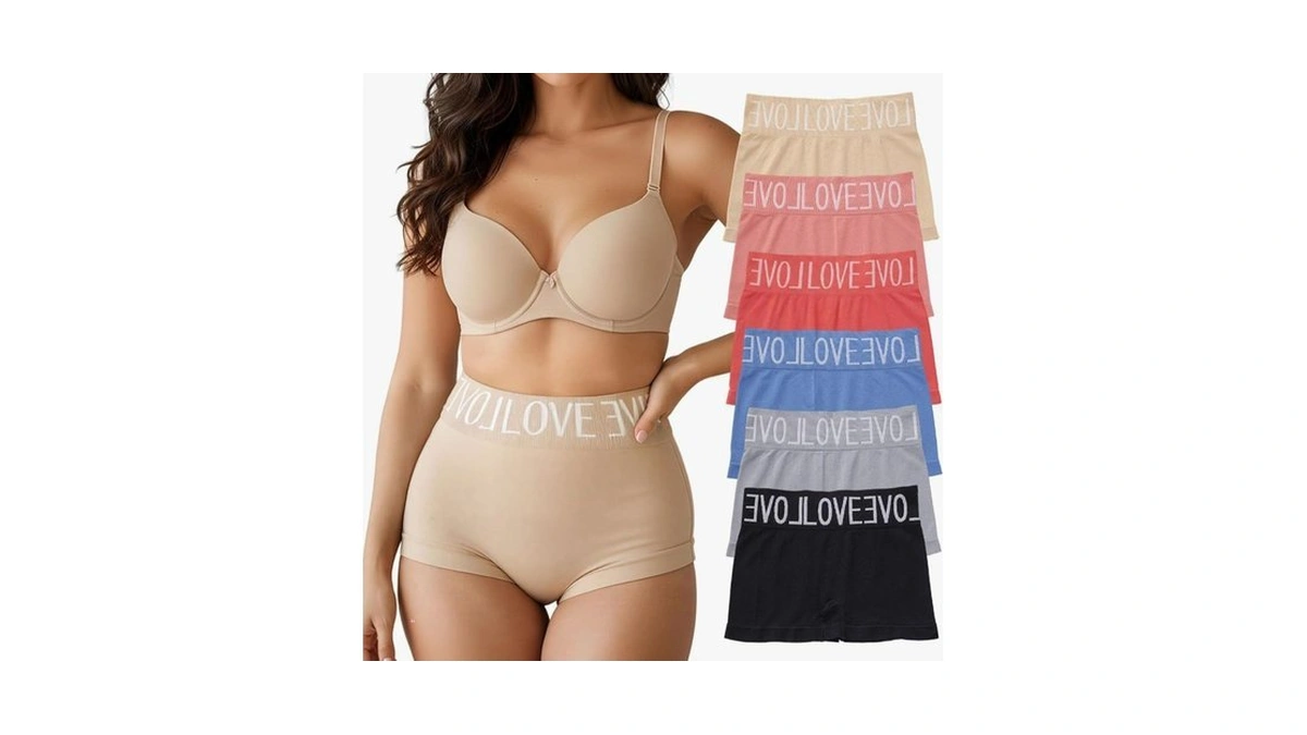 Tuvuye Women's Seamless Boyshort Underwear 6-pack - No Tag, Stretchy