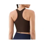 K-swiss Women's Racerback Crop Tank Top With Built-in Padding -