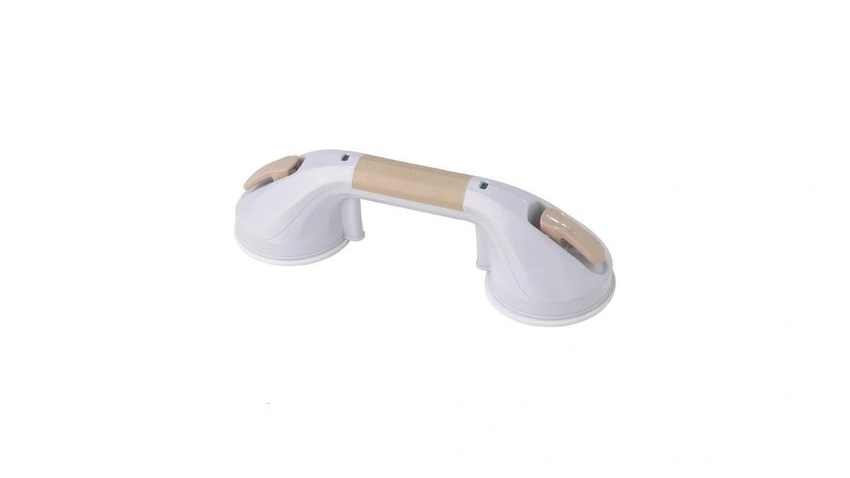 Drive Medical Suction Cup Grab Bar, White And Beige, 12