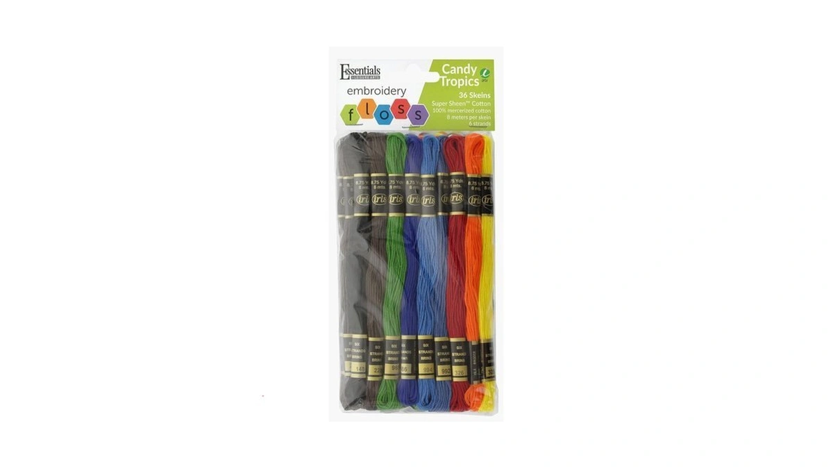 Essentials By Leisure Arts And Iris Embroidery Floss Candy Tropics