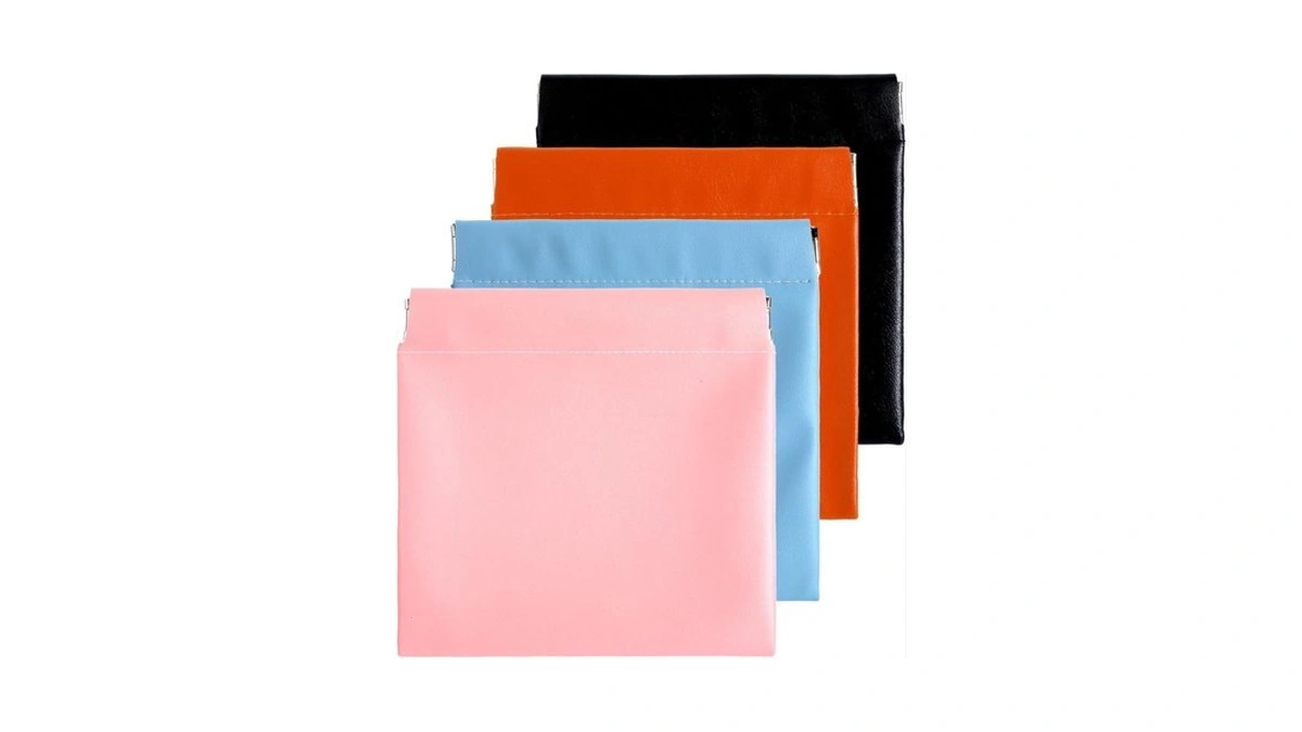 Tweruna 4 Pcs Pouchic Snap Closure Pouch, Personalized Snap Closure