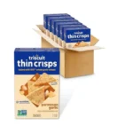 Triscuit Thin Crisps Parmesan Garlic Whole Grain Wheat Crackers, Lunch