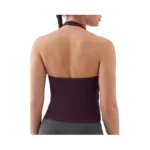 K-swiss Halter Crop Tops For Women - Open Back Padded