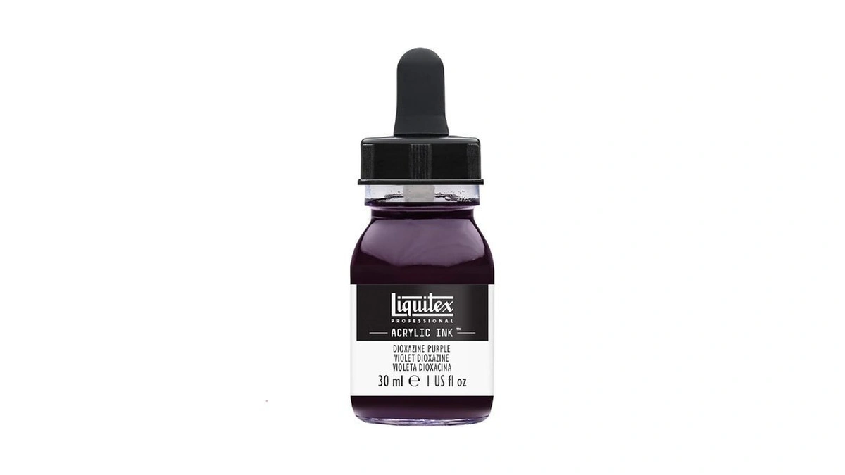 Liquitex Professional Acrylic Ink, 1-oz (30ml) Jar, Dioxazine Purple