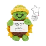 Tonsmile Handmade Positive Crochet Turtle – Mini Funny Cute Turtle