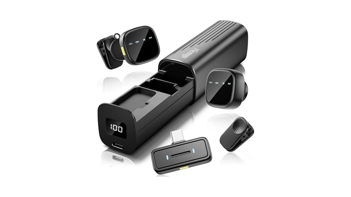 Facmogu K26 Ai Noise Reduction Wireless Lavalier Microphone For Android