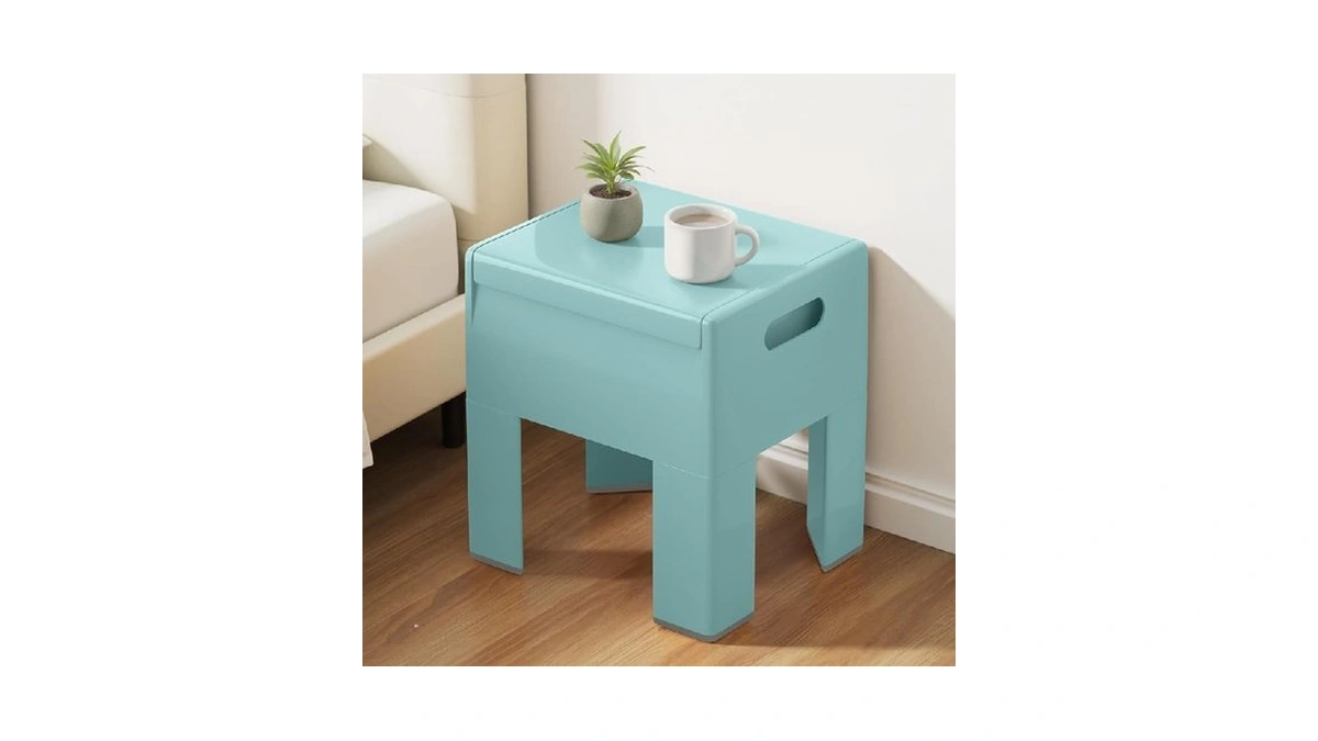 Hoteagle Small Ottoman 14 Inch Multi-purpose, Ottoman With Flipping Lid