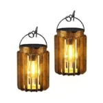 Ahaorigin Solar Lanterns Outdoor Waterproof, Brighter Up To 12 Hrs