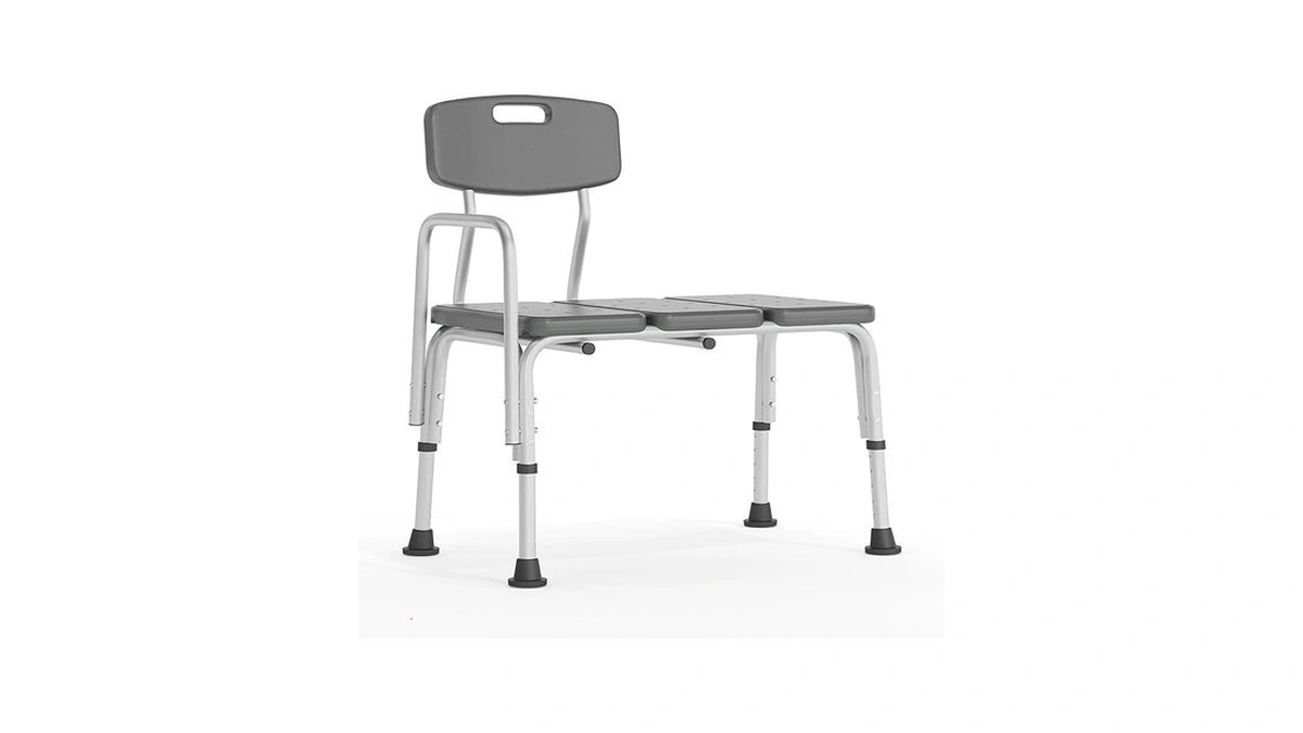 Flash Furniture Hercules Series 300 Lb. Capacity Adjustable Gray Bath