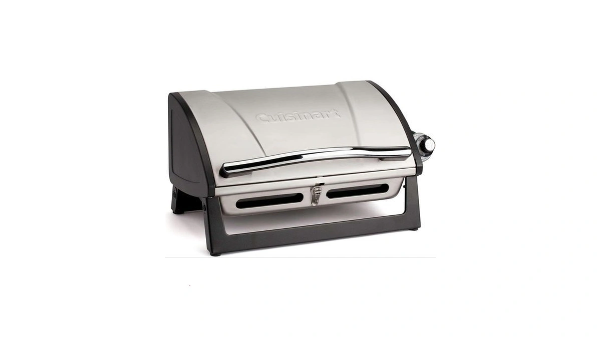 Cuisinart Grillster Portable Gas Grill, Stainless Steel Compact Bbq Grill