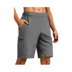 Mens Cargo Hiking Shorts 9" Quick Dry 4-way Stretch Tactical